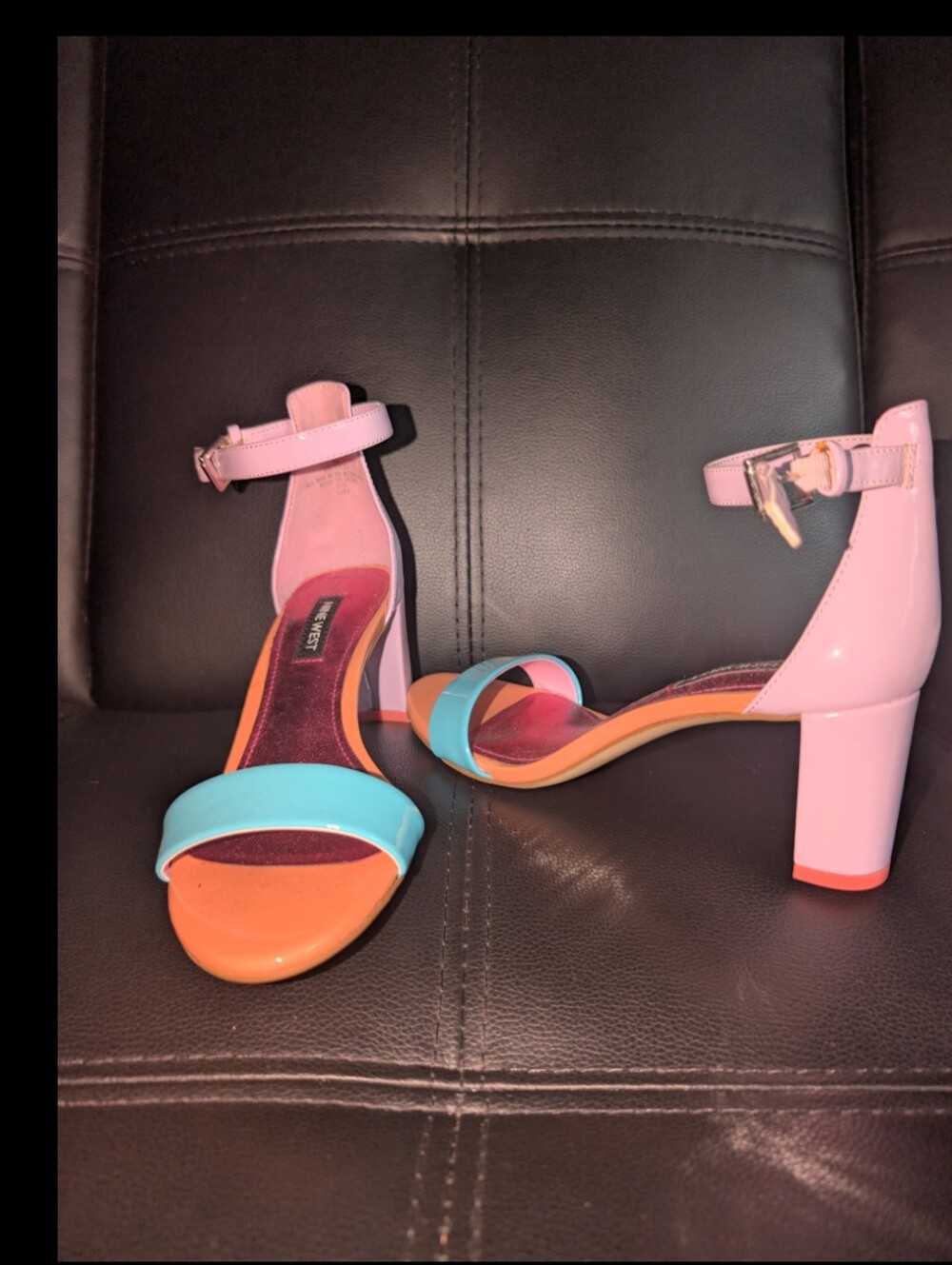 Nine West Colorful Block Heel